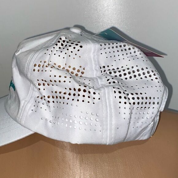 Reel Legends Women's White Perforated Snapback Baseball Cap Hat One Size NWT - Picture 5 of 10